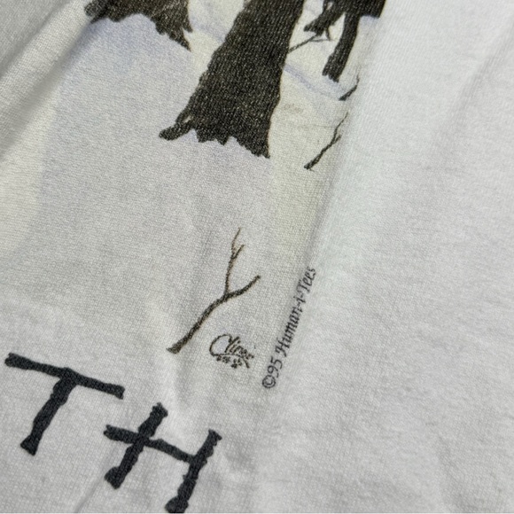 Vintage White Wild Earth Wolf Shirt Size XL - Picture 4 of 7